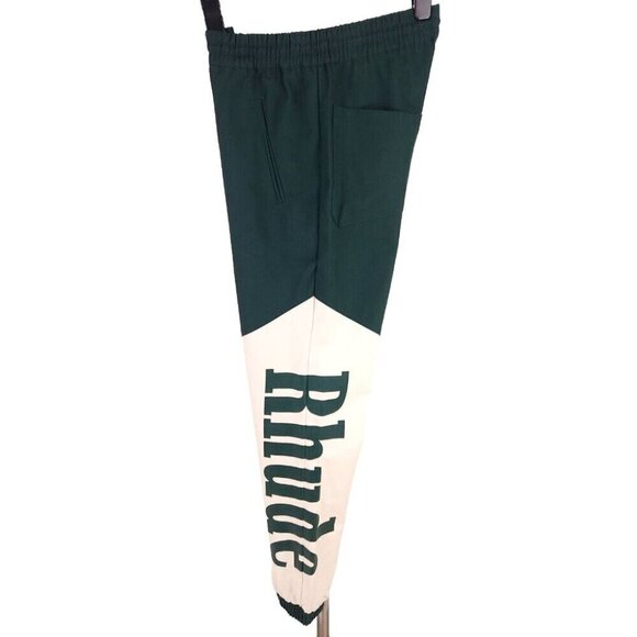 Rhude Flight Pant Size M Mens Green Cotton Track RARE - Picture 4 of 16